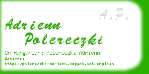 adrienn polereczki business card